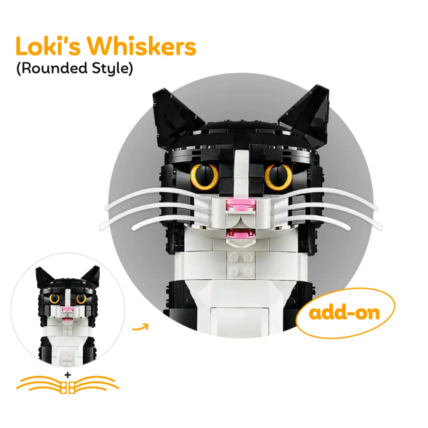 Loki whiskers Rounded Style