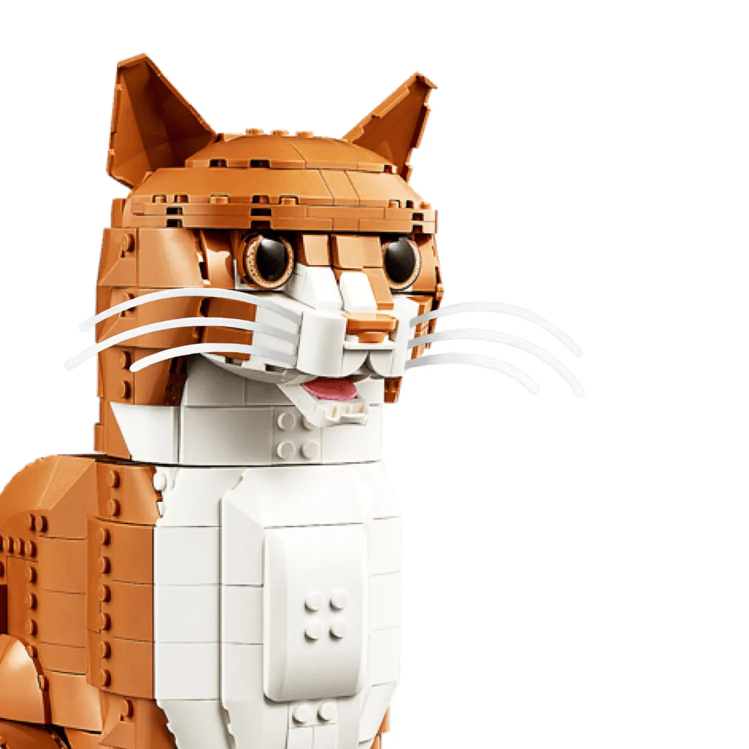Loki's Whiskers for LEGO® Tuxedo/Orange Cat - Classic White - Image 5