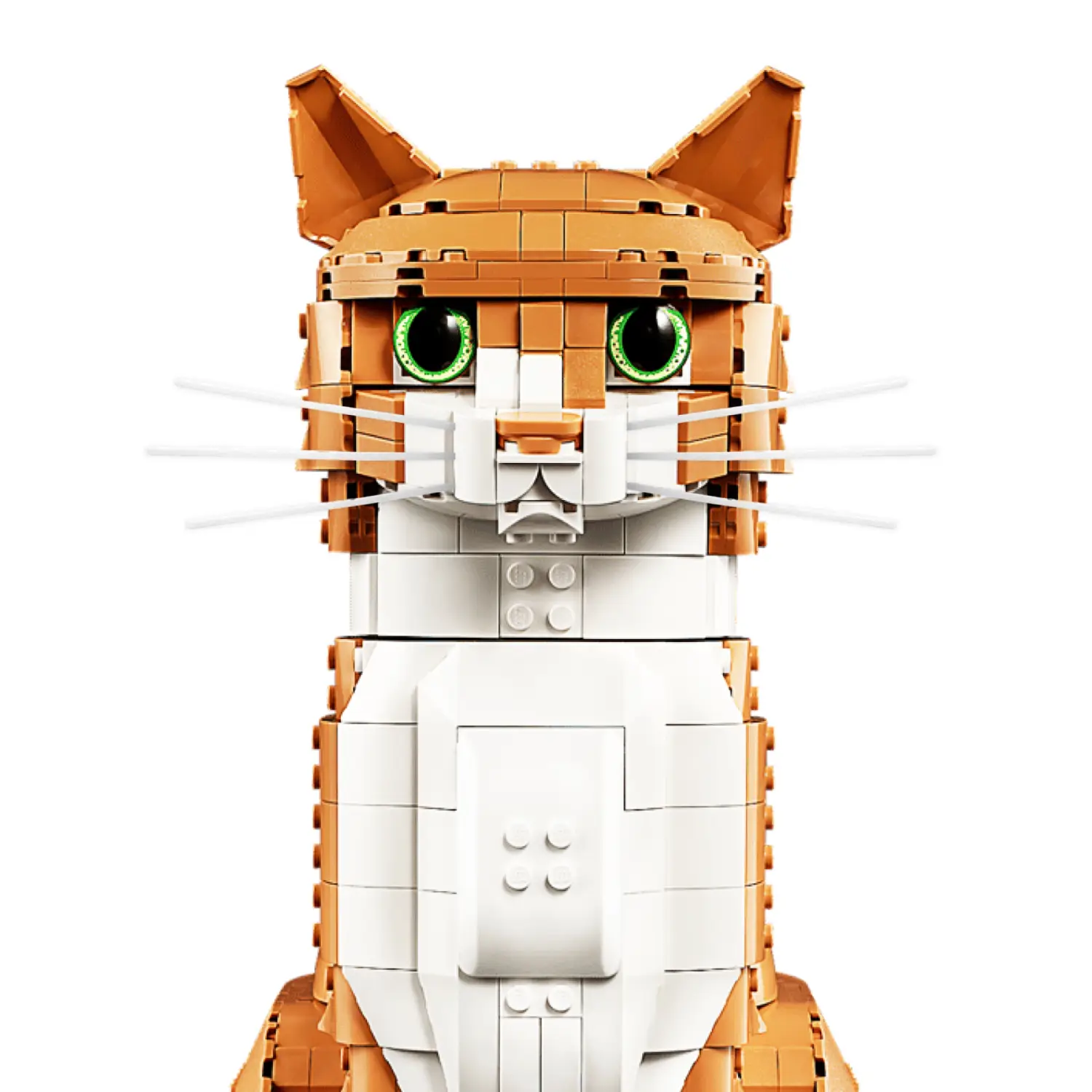 Loki's Whiskers for LEGO® Tuxedo/Orange Cat - Classic White - Image 6