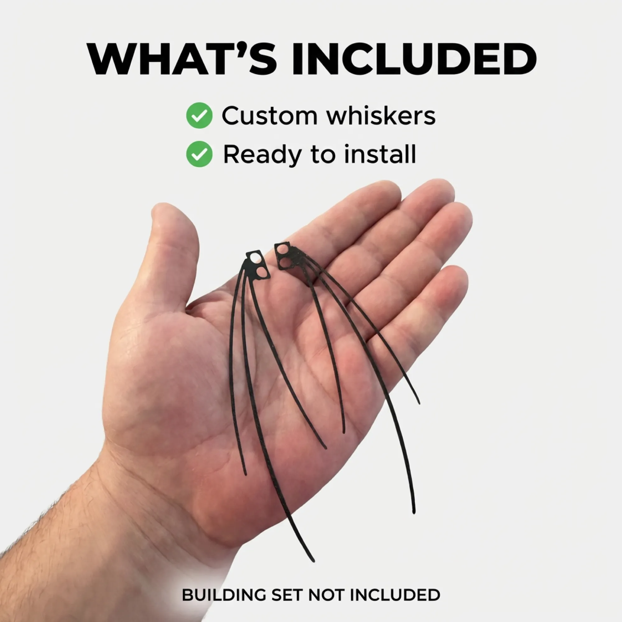 Loki’s Whiskers for LEGO Rabbit Model 40920 – Custom Snap-in Accessory - Image 8